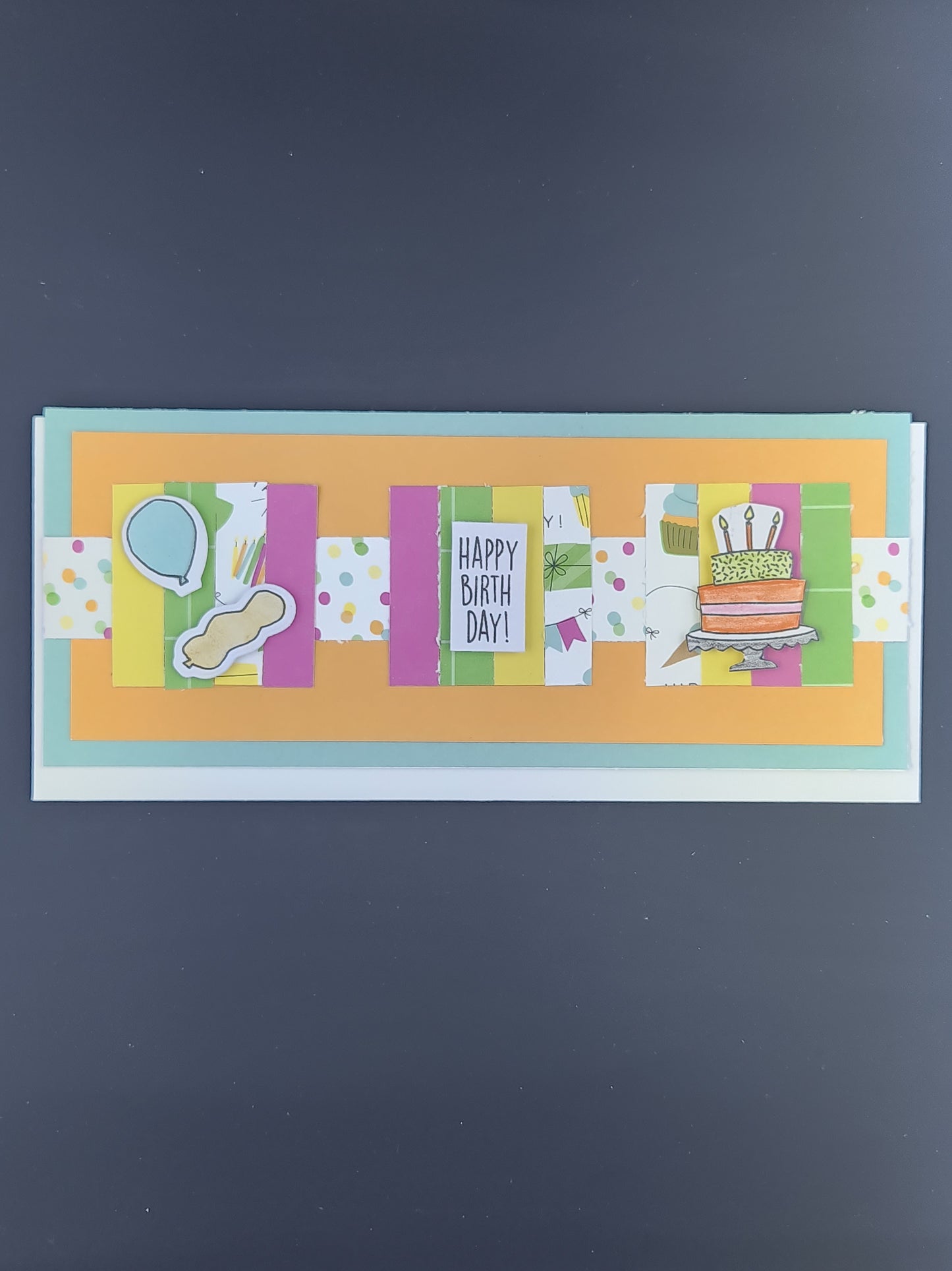 Horizontal Slimline Birthday Card