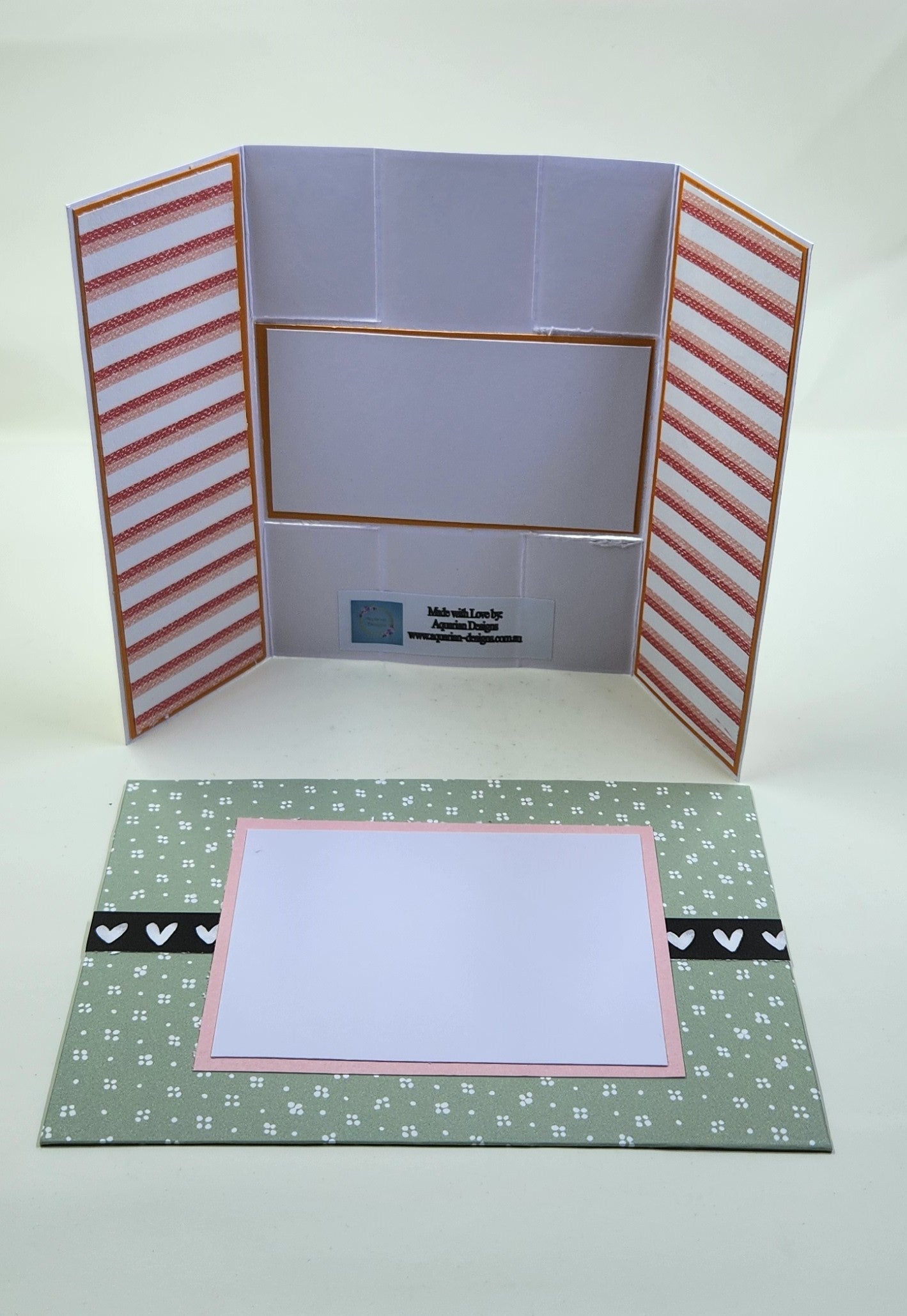 Handmade Triple Panel Fun Fold Birthday Card