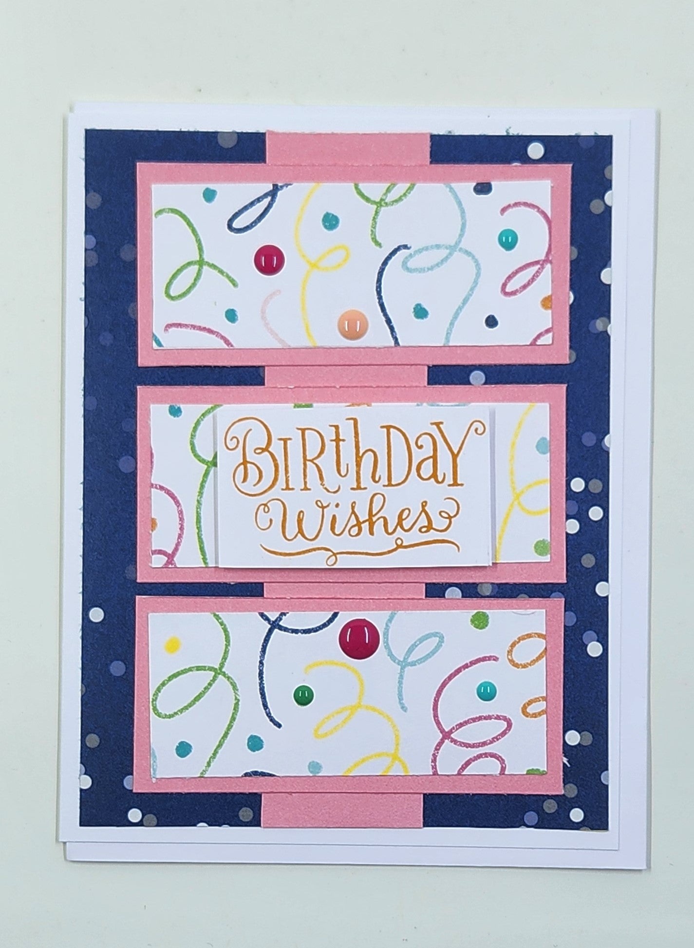 Handmade Birthday Card - Birthday Wishes