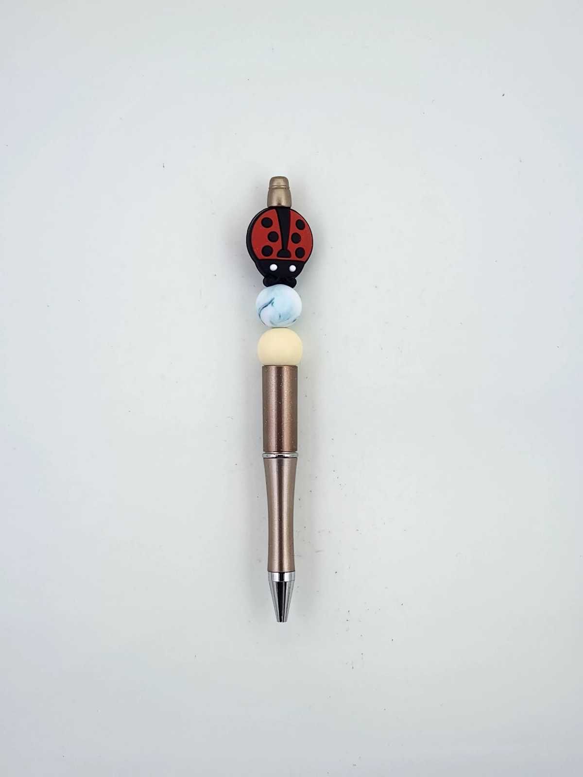Beaded Ladybug Pen Aquarian Designs