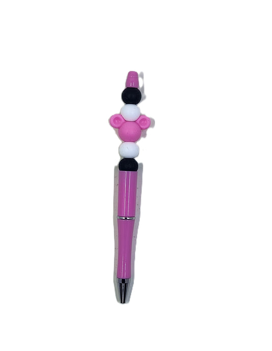 Beaded Mickey Mouse Refillable Pen