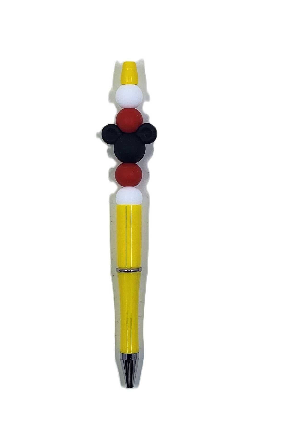 Beaded Mickey Mouse Refillable Pen Aquarian Designs