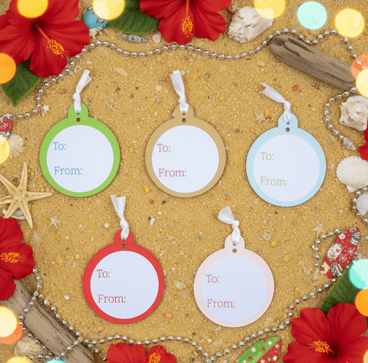 Handmade 10 Pack Summer Christmas Gift Tags Aquarian Designs