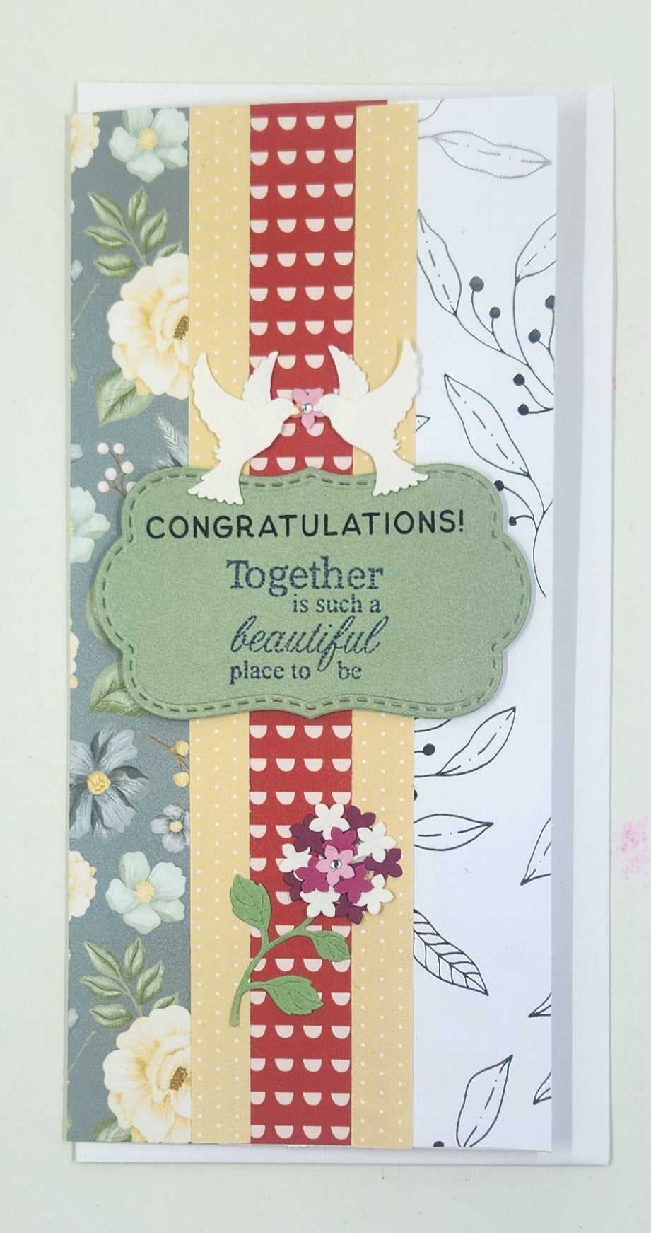 Handmade Engagement or Wedding Greeting Card