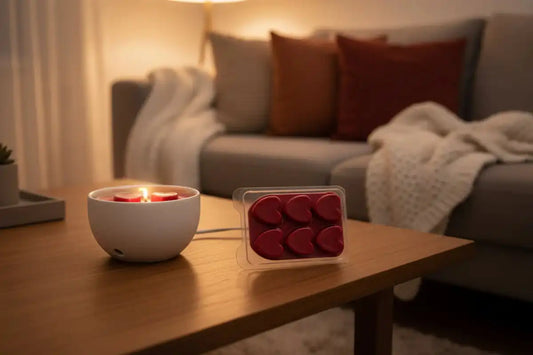 "Handmade heart candle melts — hand-poured soy and coconut wax, customise scent and colour, unique gift, made on the Gold Coast Australia"