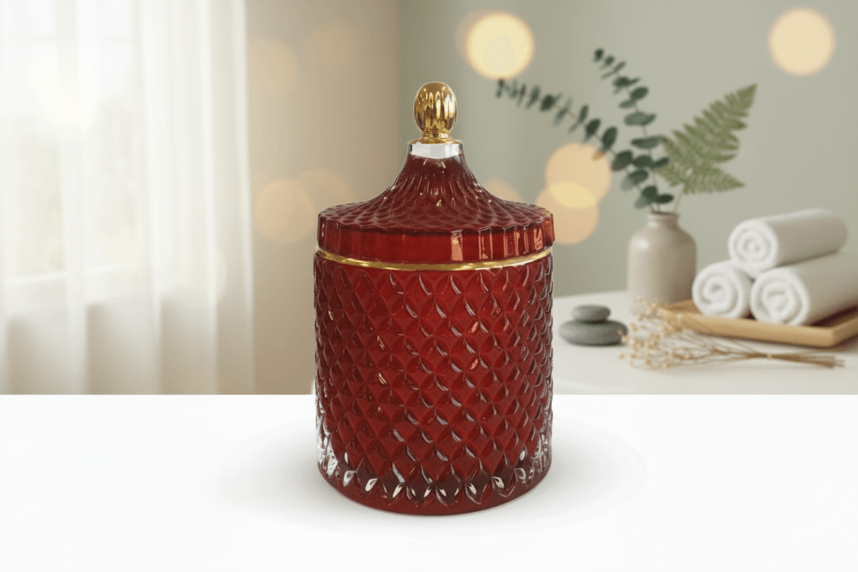 Large Geo Cut Hand-poured Candles Aquarian Designs