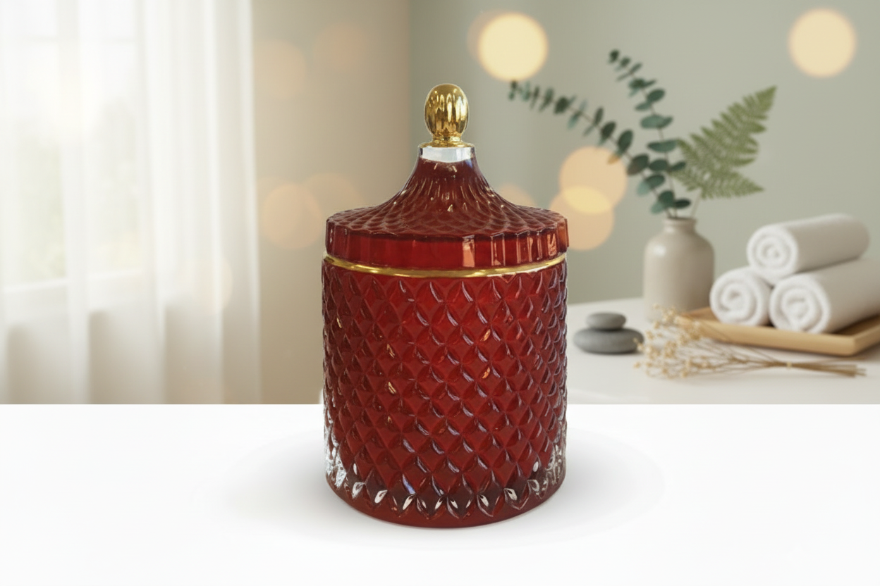 Large Geo Cut Hand-poured Candles Aquarian Designs