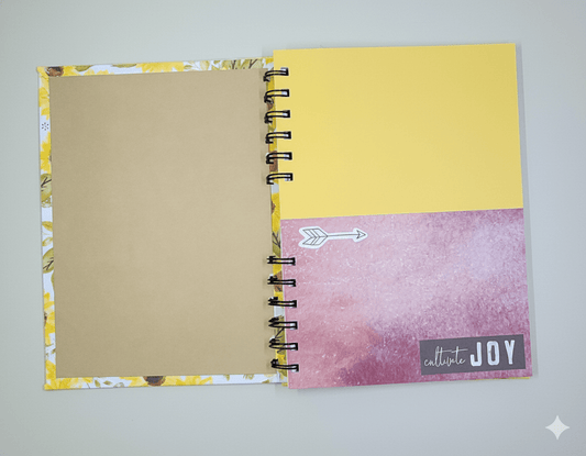 Handmade Sunflower Notebook Aquarian Designs