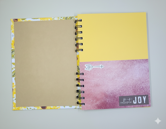 Handmade Sunflower Notebook