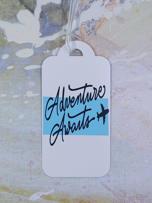 Adventure Awaits Handmade Bag Tag