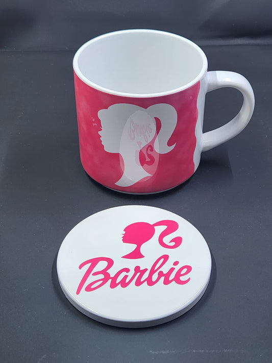 Barbie Stackable Mug and Coaster Bundle