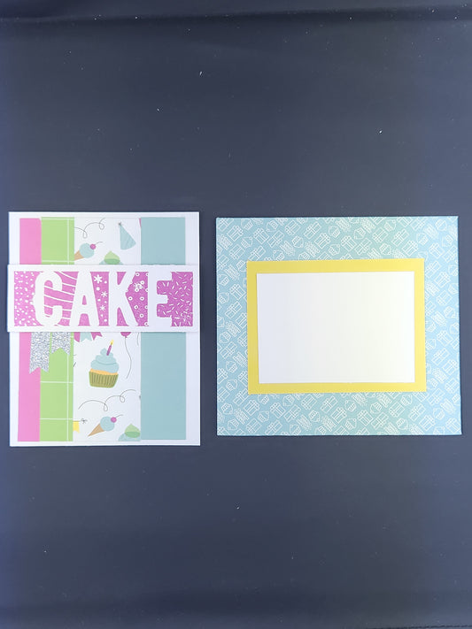 Cake Handmade Card and Envelope