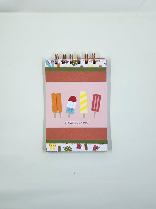 Treat Yourself Summer Themed Handmade Notepad