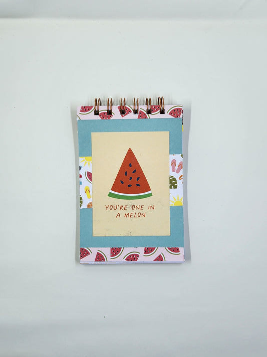 Watermelon Summer Themed Handmade Notepad