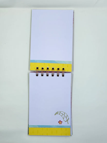 Coconut Summer Themed Handmade Notepad