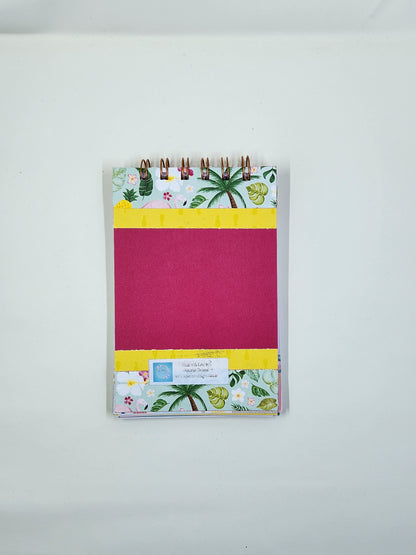 Coconut Summer Themed Handmade Notepad