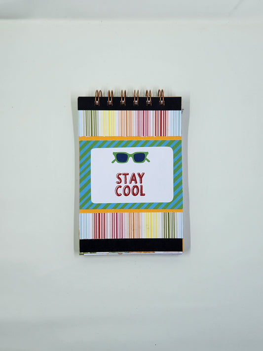 Stay Cool Summer Themed Handmade Notepad