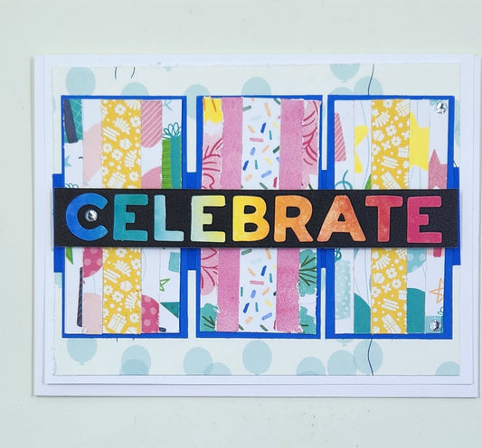 Handmade Birthday Card - Celebrate