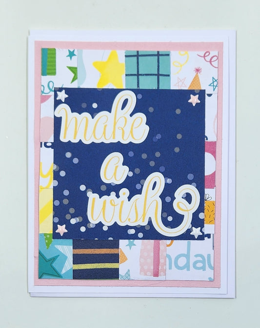Handmade Birthday Card - Make a Wish