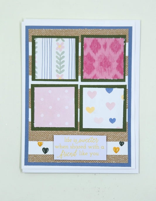 Handmade Card - Life is Sweeter with Friends