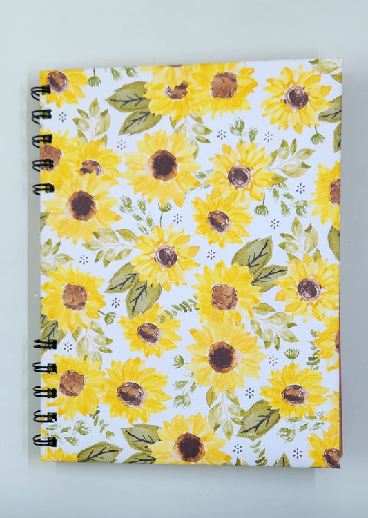 Handmade Sunflower Notebook