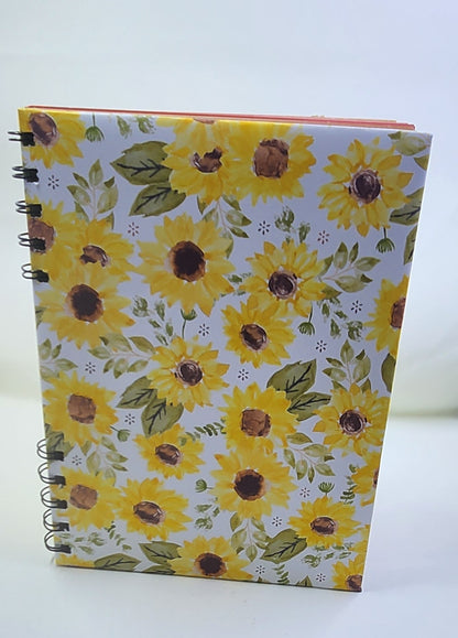 Handmade Sunflower Notebook