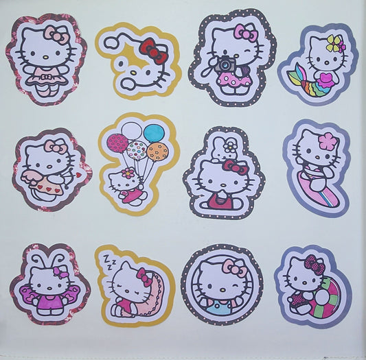 Hello Kitty Stickers - 12 pack