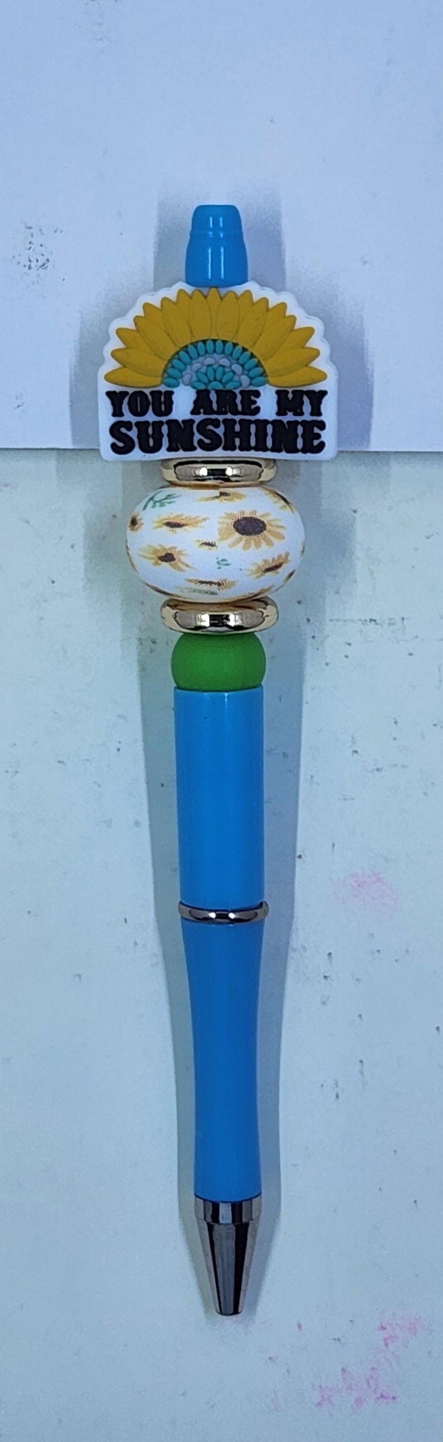 Sunshine Beaded Refillable Pen