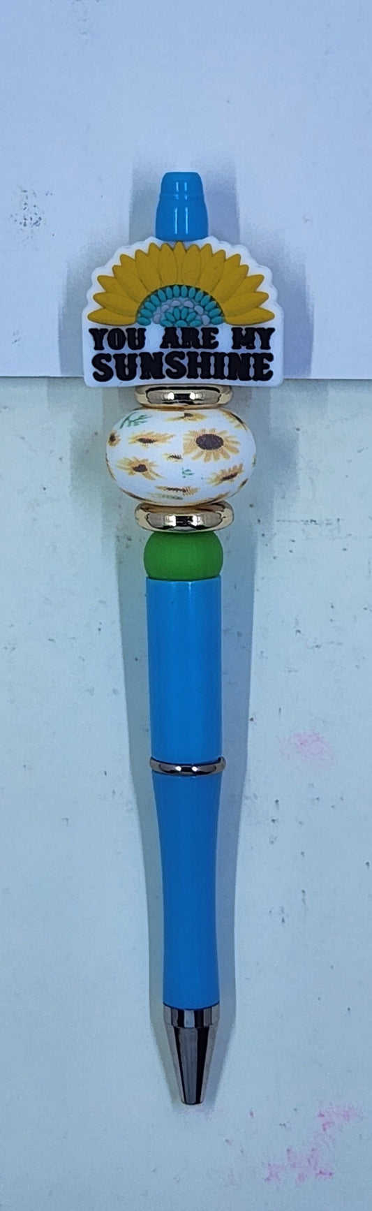 Sunshine Beaded Refillable Pen
