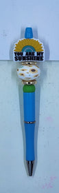 Sunshine Beaded Refillable Pen
