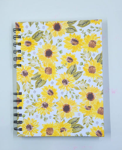 Handmade Sunflower Notebook