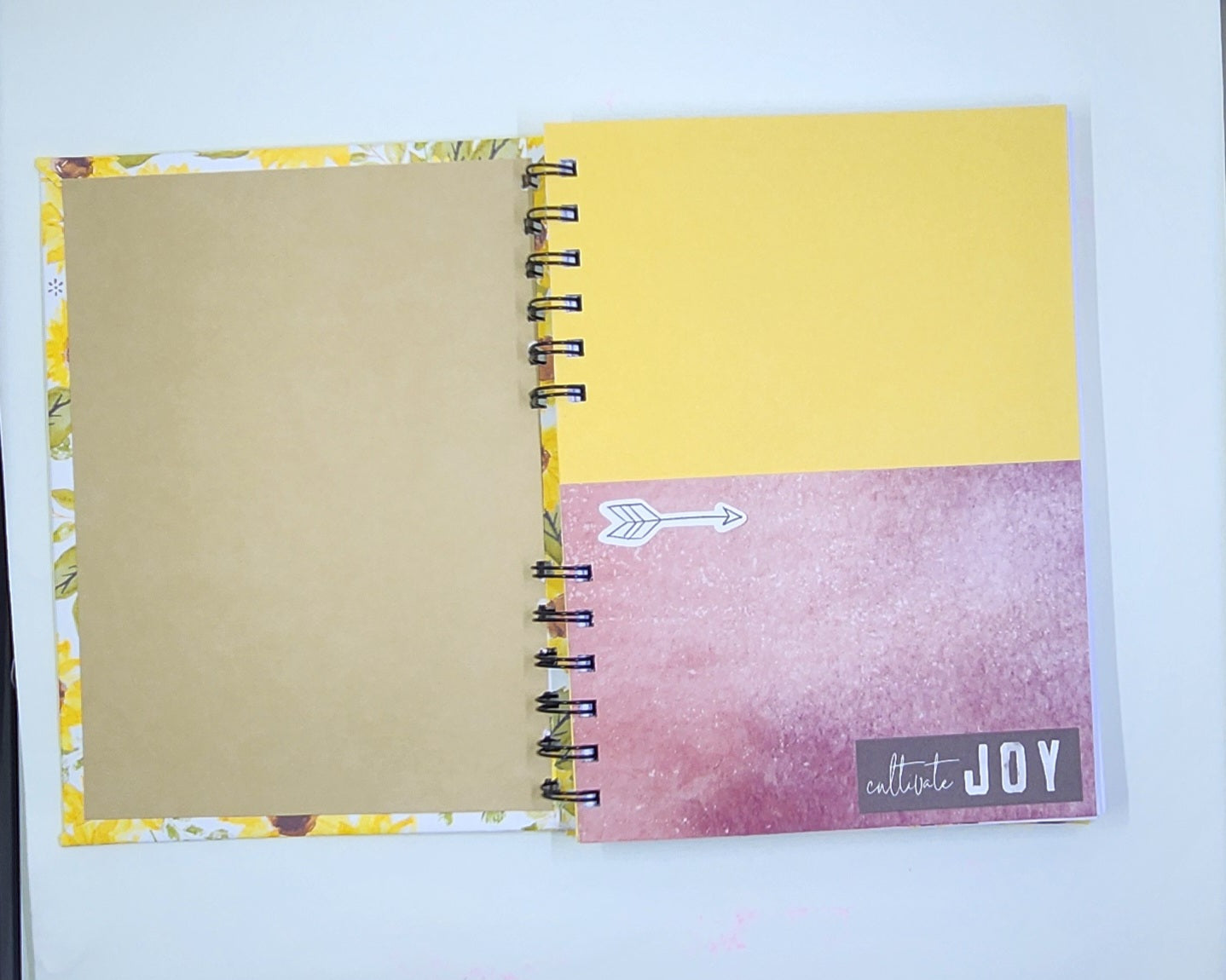 Handmade Sunflower Notebook