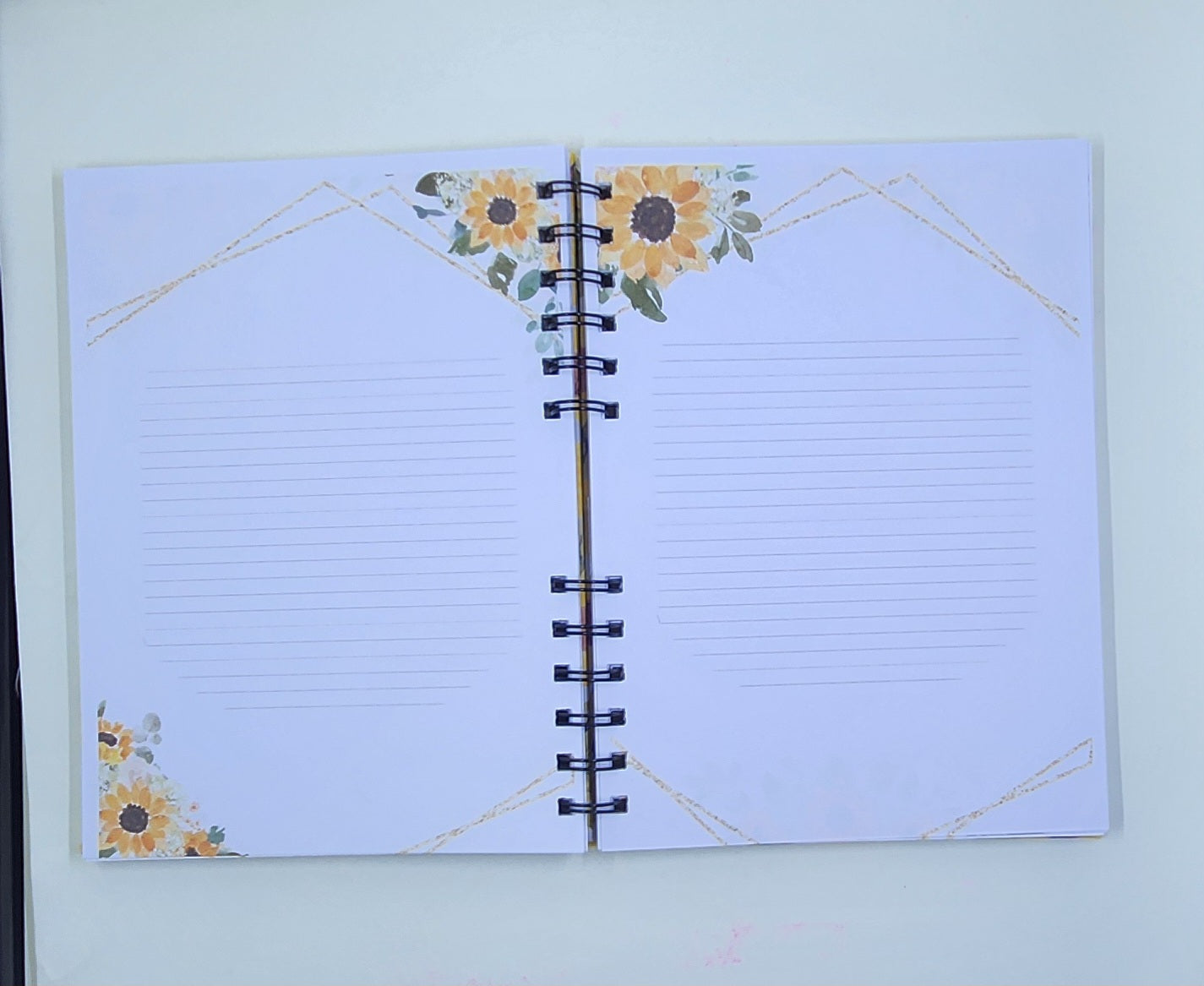 Handmade Sunflower Notebook