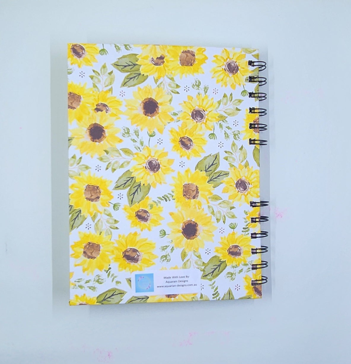 Handmade Sunflower Notebook