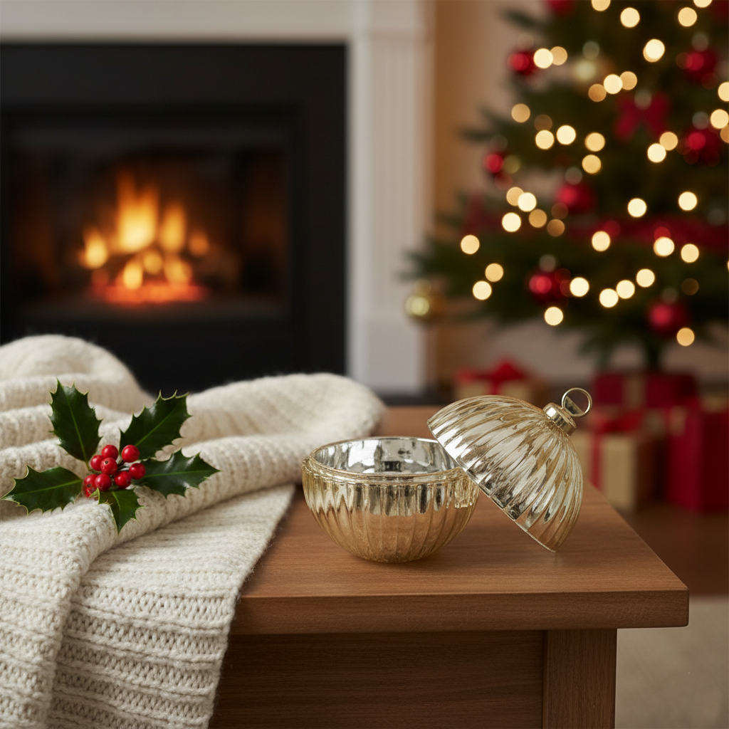 Baby Christmas Bauble Candle Jars