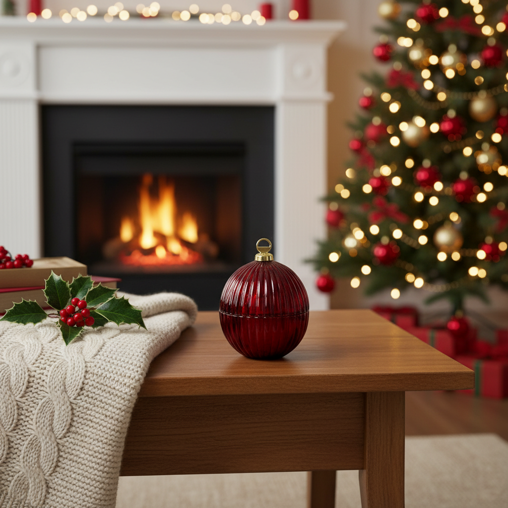 Baby Christmas Bauble Candle Jars