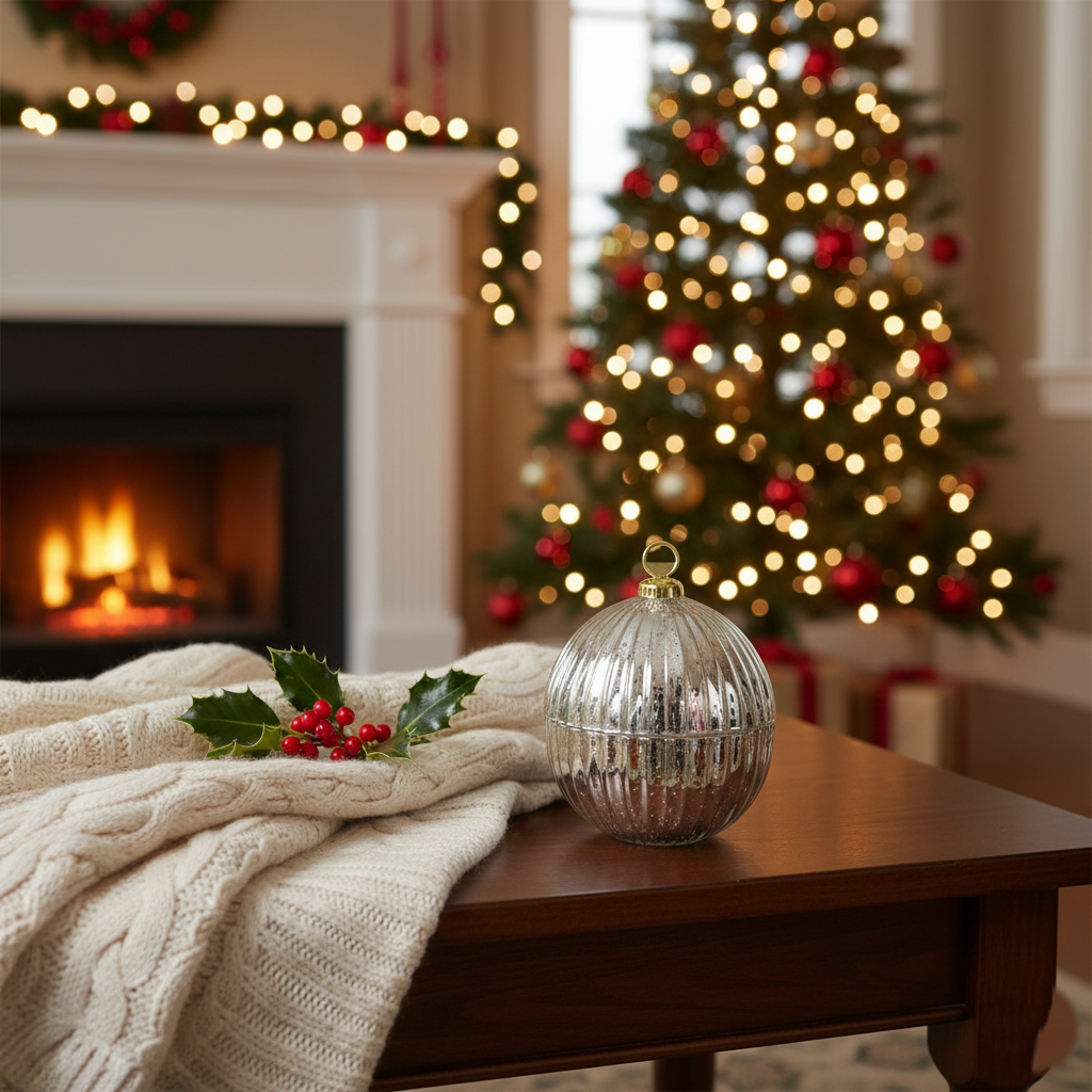 Baby Christmas Bauble Candle Jars