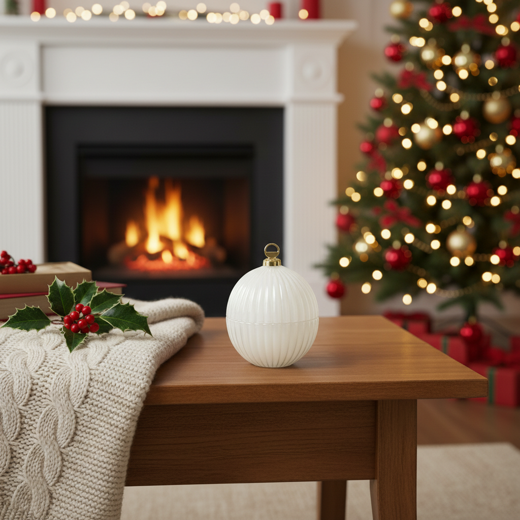 Baby Christmas Bauble Candle Jars