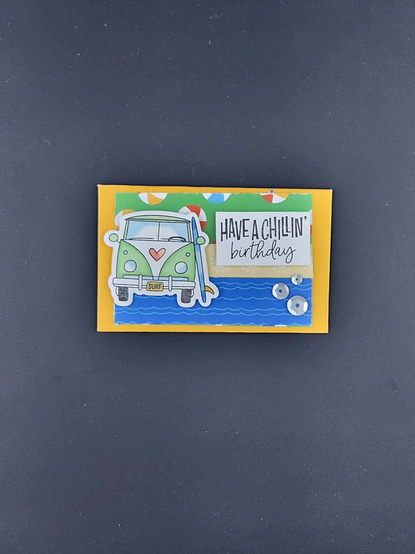 Beach Birthday Themed Gift Card Holder
