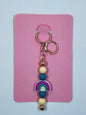 Beaded Boho Rainbow Keyring