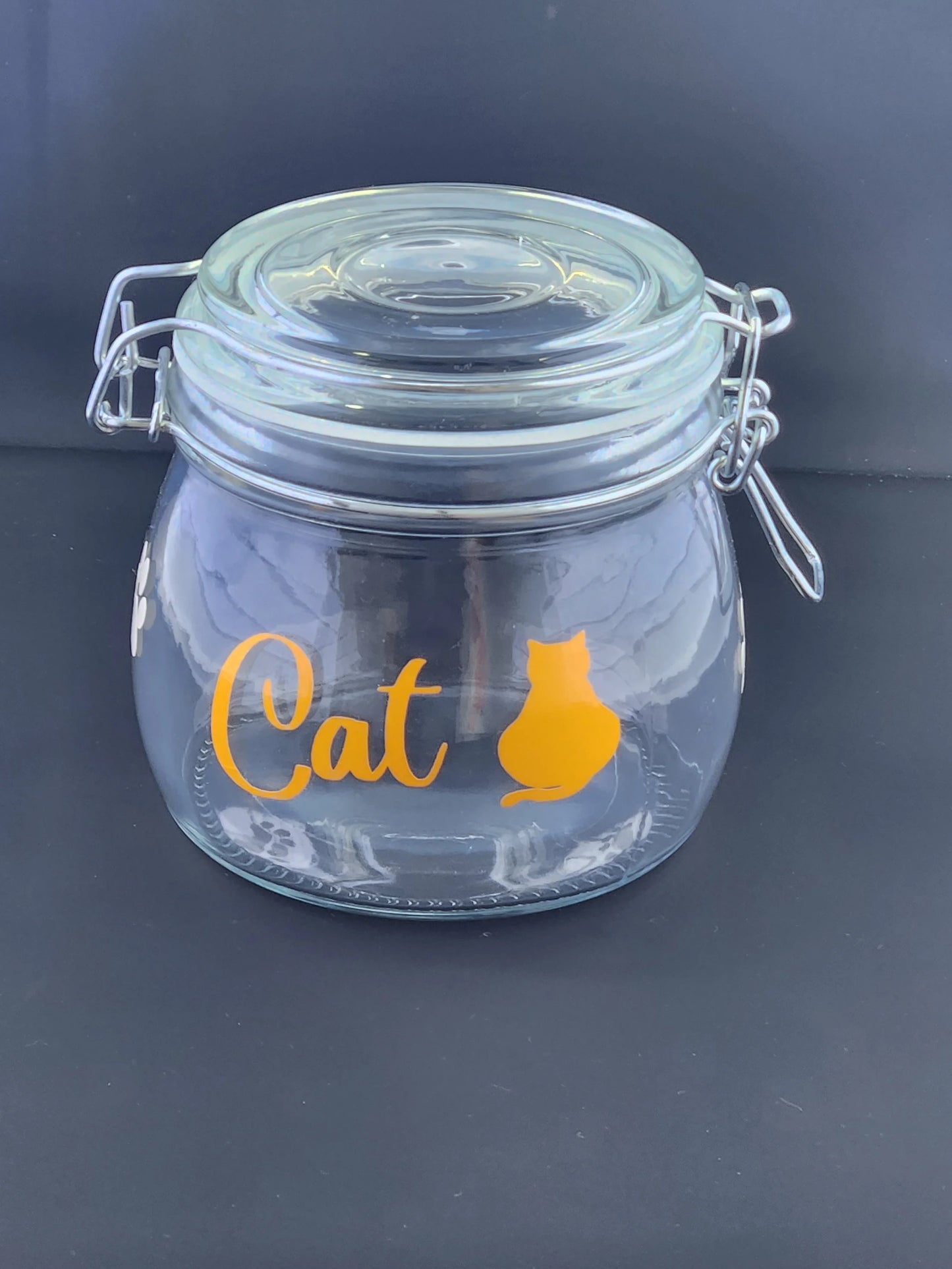 Cat Treats Flip Top Jar