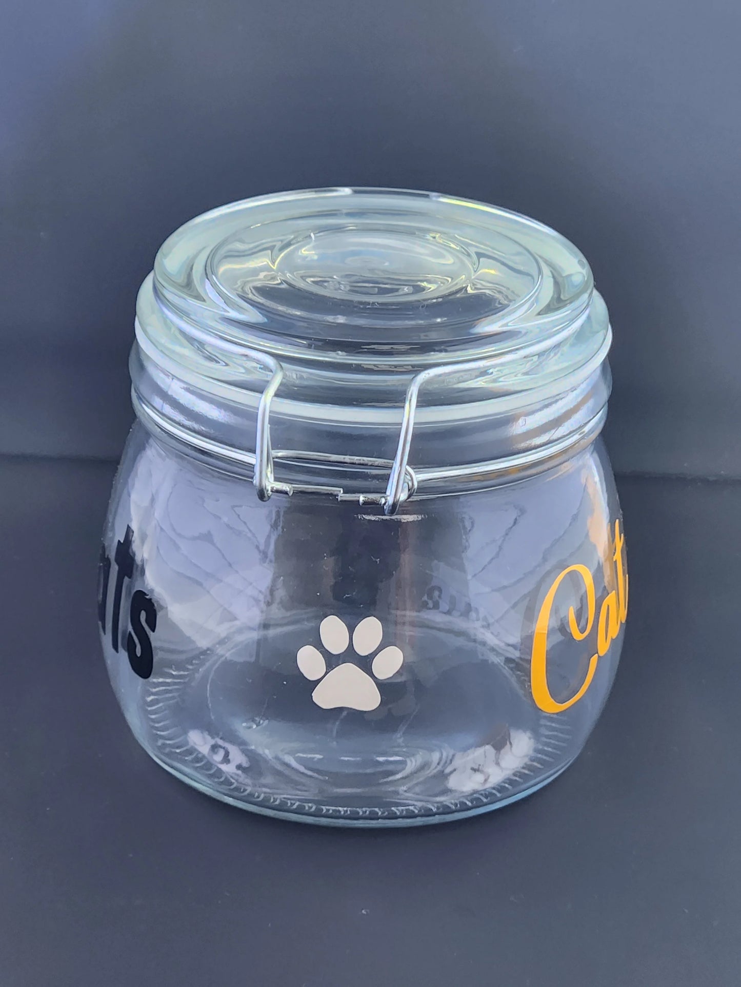 Cat Treats Flip Top Jar