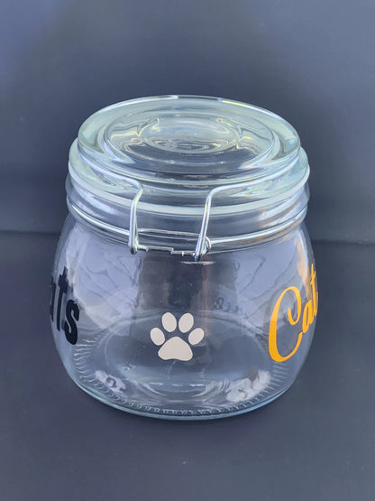 Cat Treats Flip Top Jar