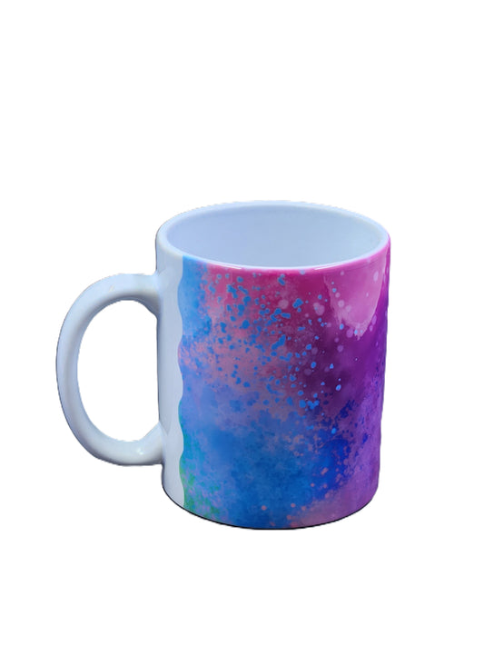 Colour Splash Wave Handmade Mug