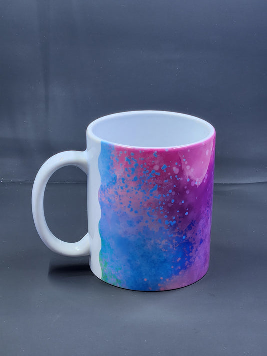 Colour Splash Wave Handmade Mug