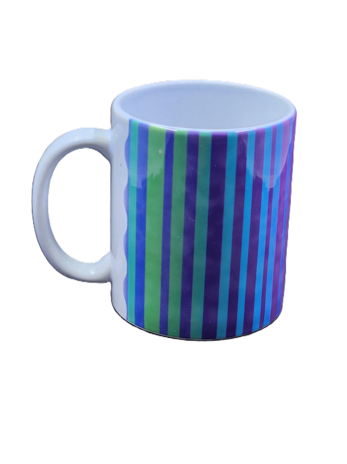 Colourful Stripes Handmade Mug