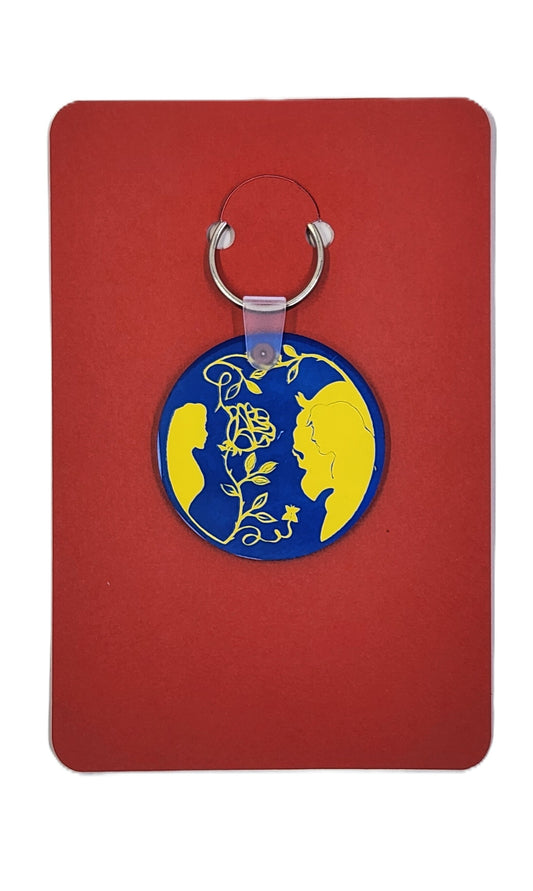 Beauty and the Beast Keyring