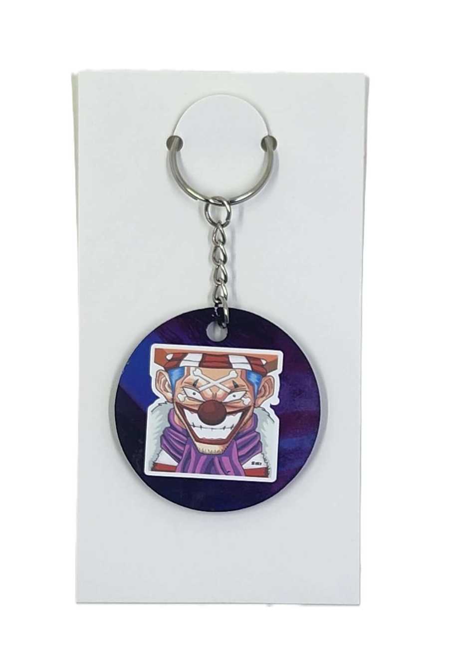 Keychain with an animated character on a white background