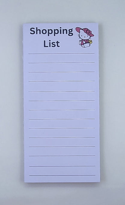 Hello Kitty Handmade Shopping List