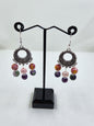 Handmade Purple and Pink Sterling Silver Earrings
